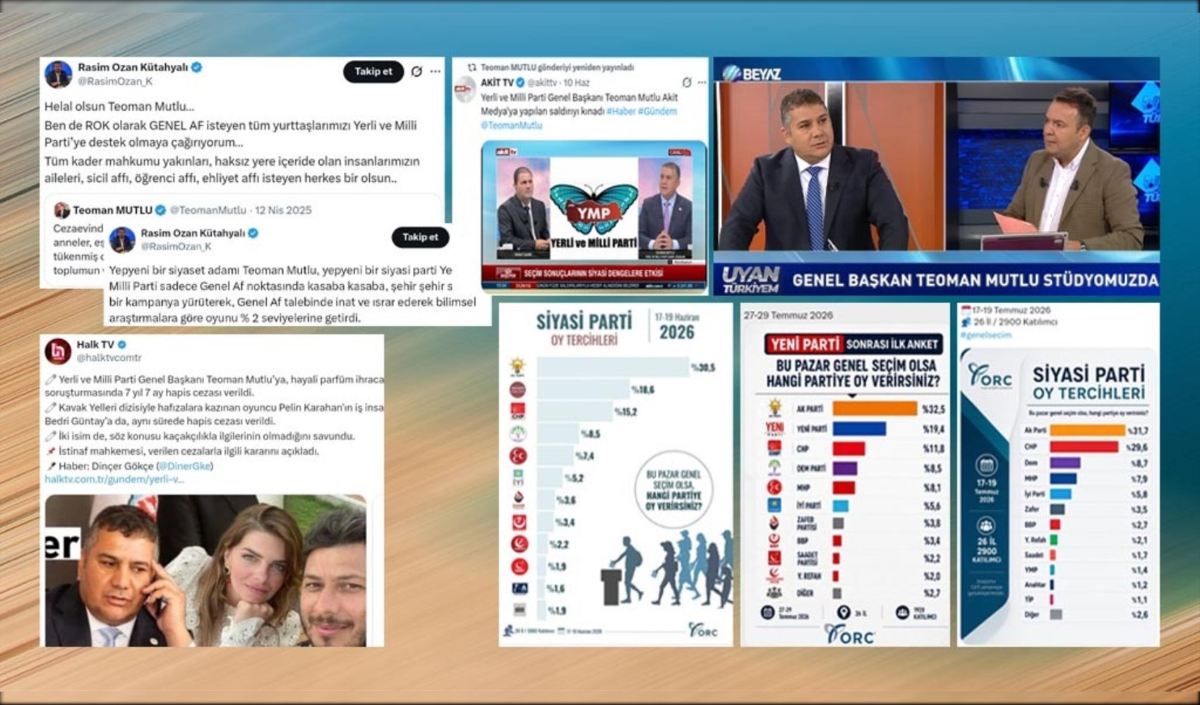 The party promoted by journalists through social media posts