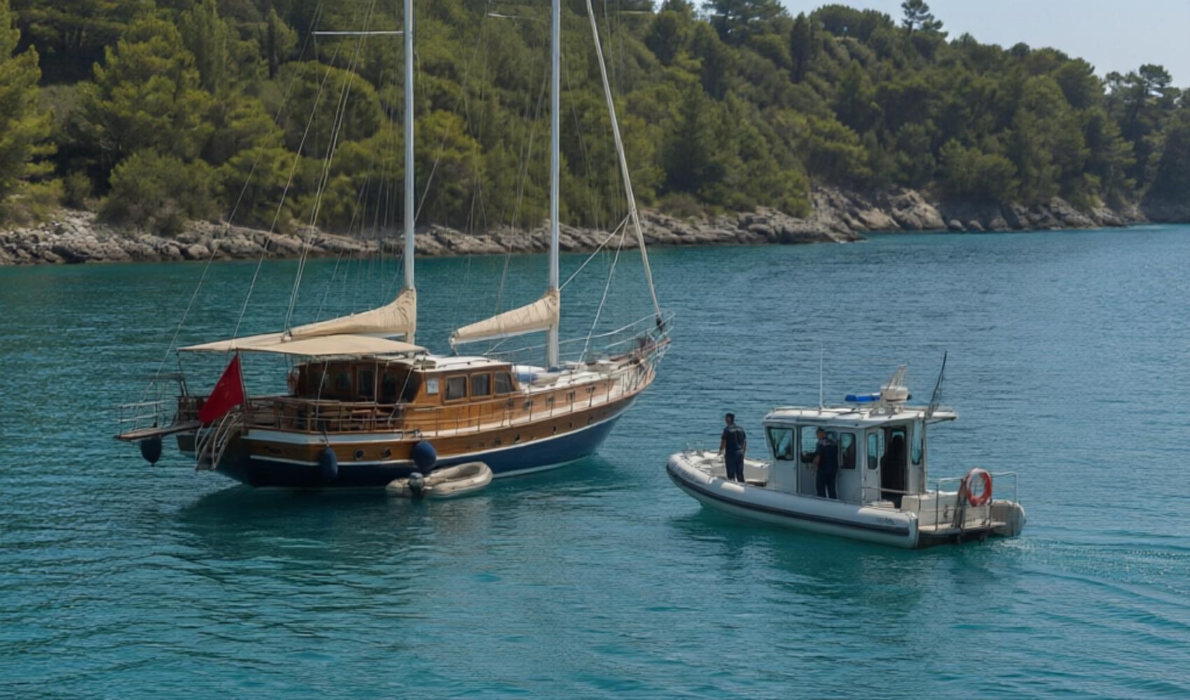 Marmaris’te lüks gulete atık su ve sintine kayıtları nedeniyle 209 bin liralık ceza