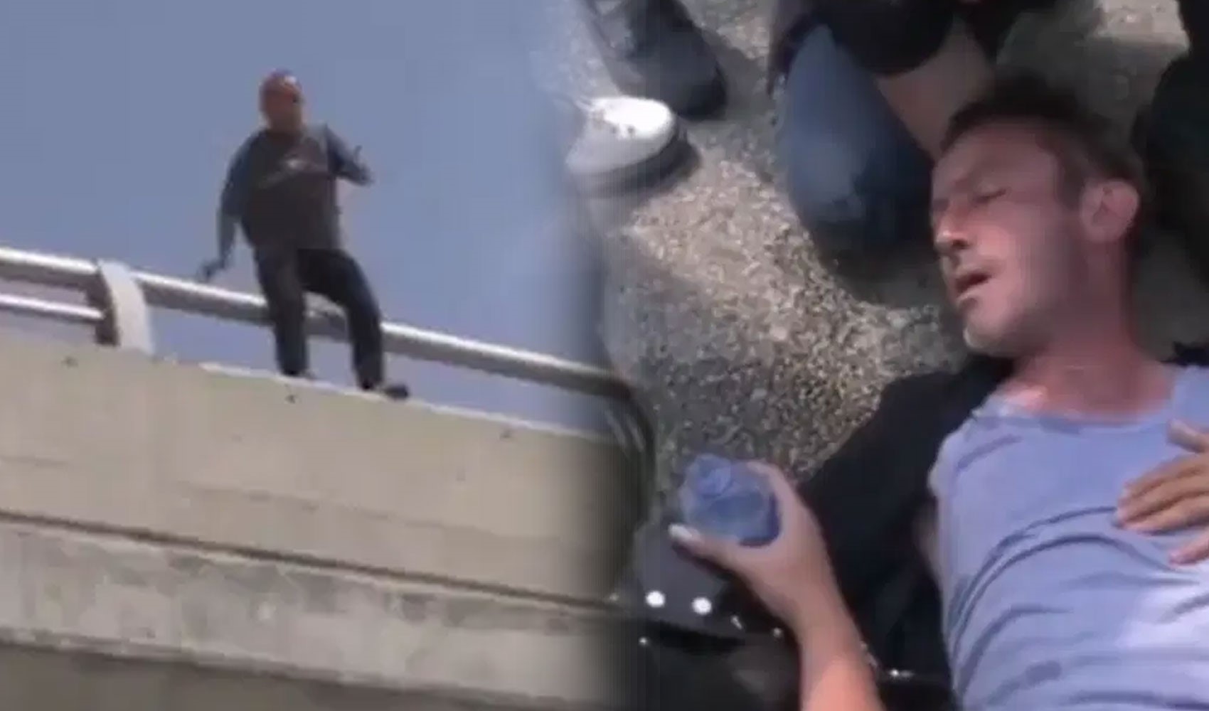 Bakanlığa yürümek isteyen bir gazi fenalaştı, diğeri köprüye çıktı!