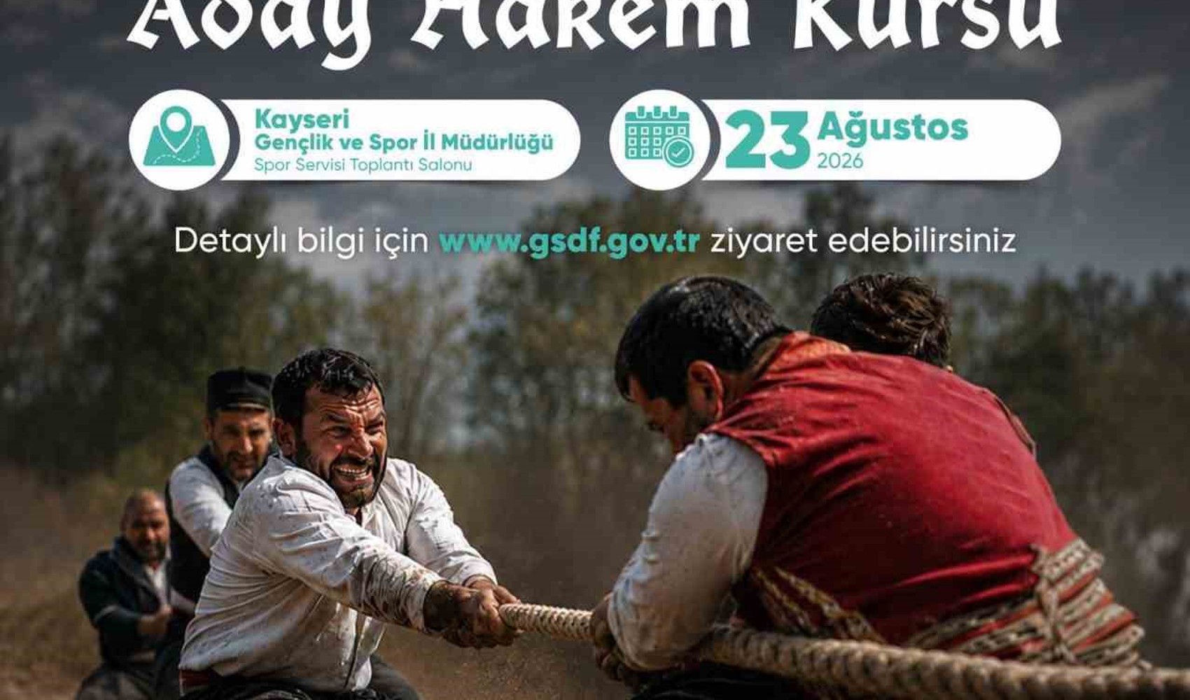 Kayseri’de halat çekme aday hakem kursu 23 Ağustos’ta yapılacak