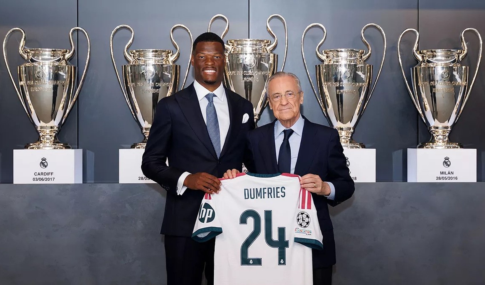 Dumfries, Real Madrid’e imzayı attı