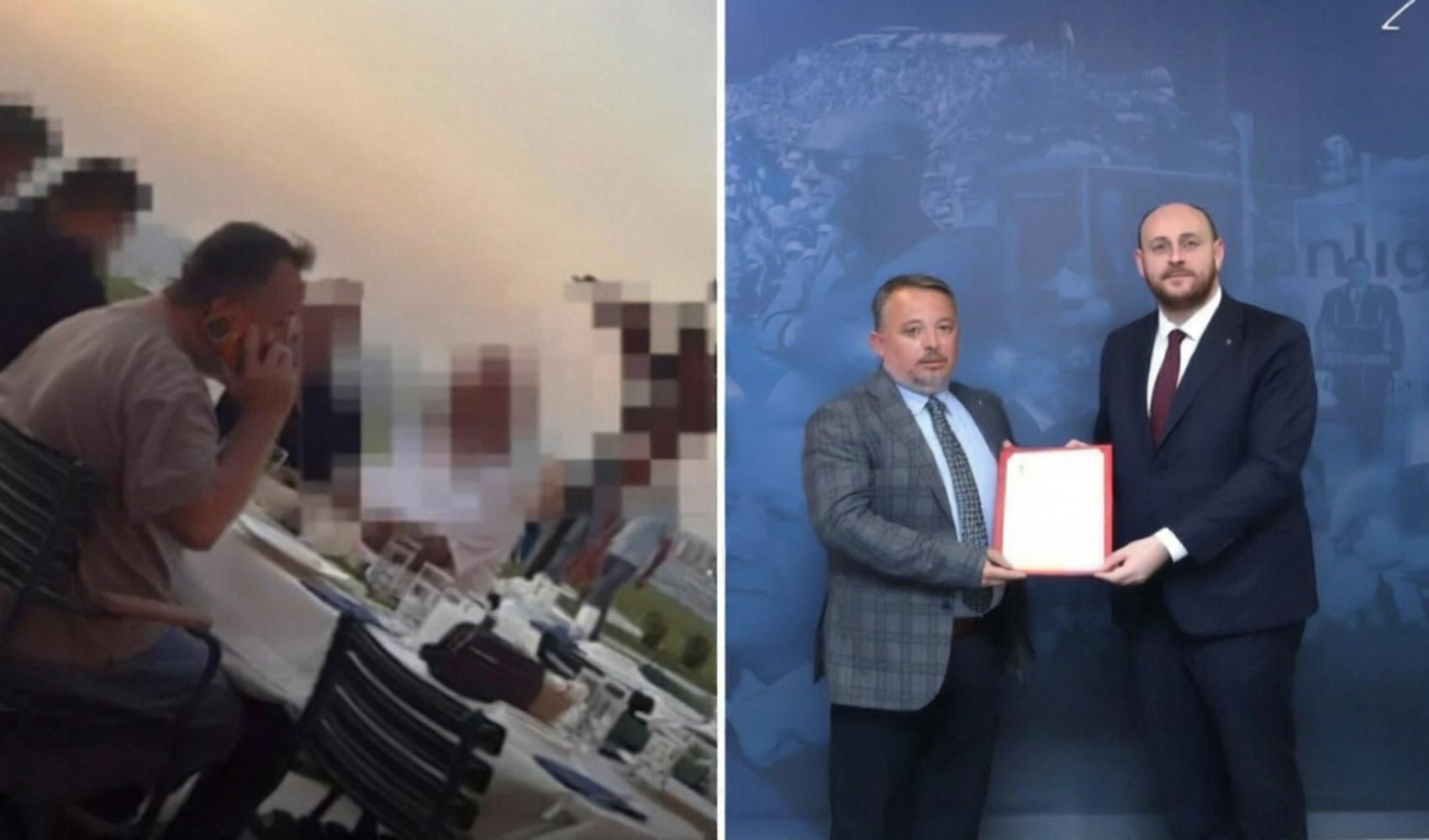 Rakı içerken gizlice görüntülendiği iddia edilen AKP'li isim görevden alındı