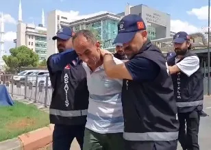 Footage of police teams taking a person near the hospital.