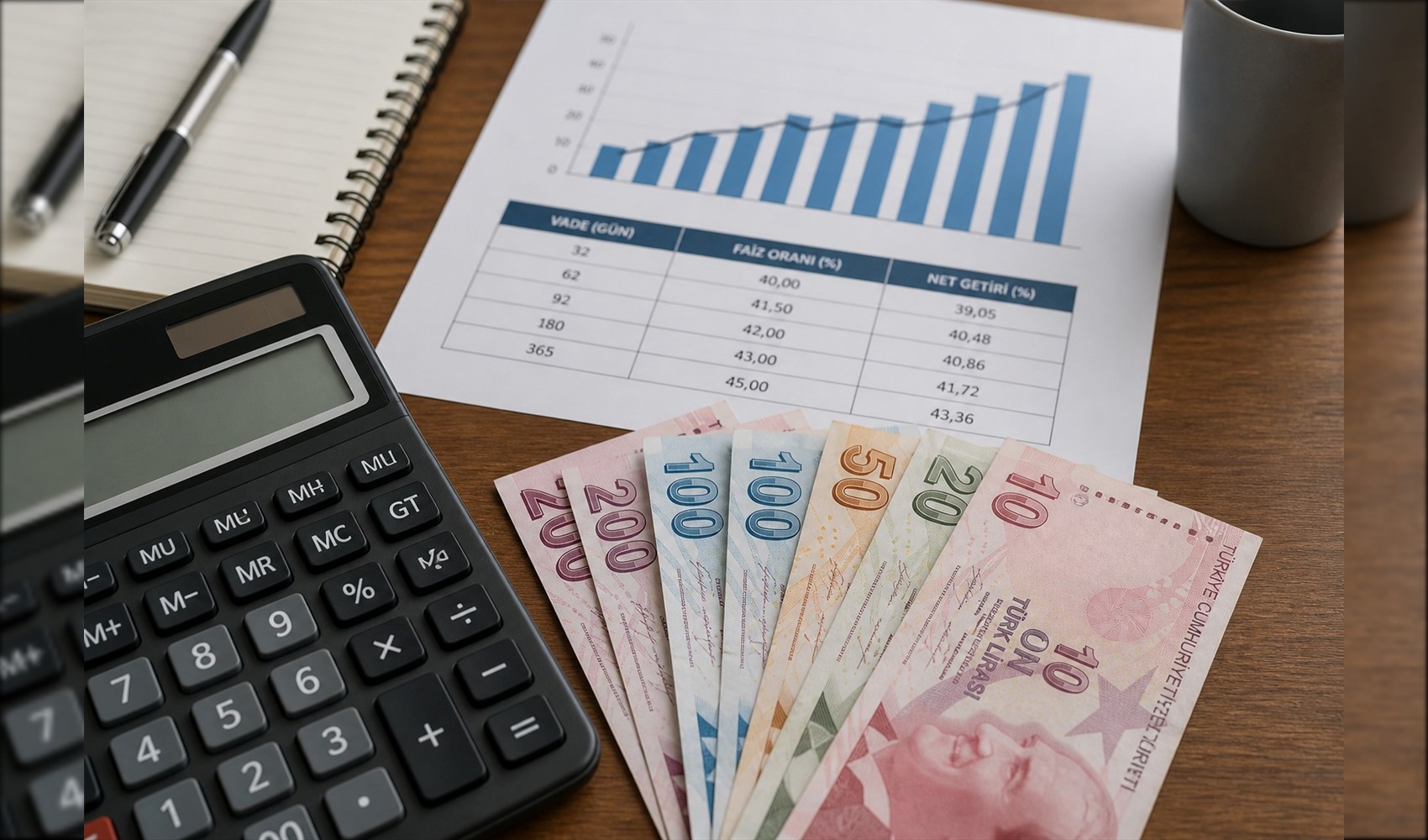1 milyon TL'nin 32 günlük mevduat getirisi belli oldu: İşte banka banka güncel faiz tablosu