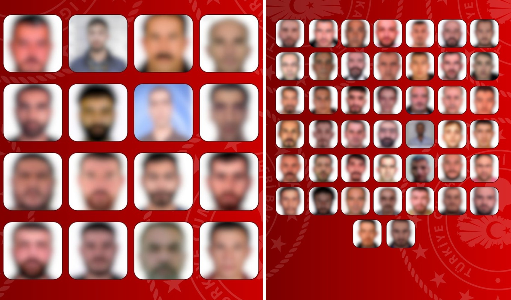 16'sı kırmızı bültenle aranan 60 suçlu Türkiye'ye getirildi
