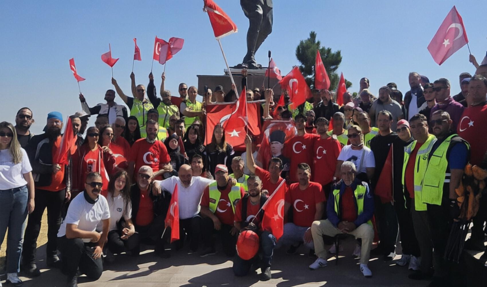 Motorcyclists hold 'Victory Ride' to Kocatepe on the 104th anniversary of the Great Victory