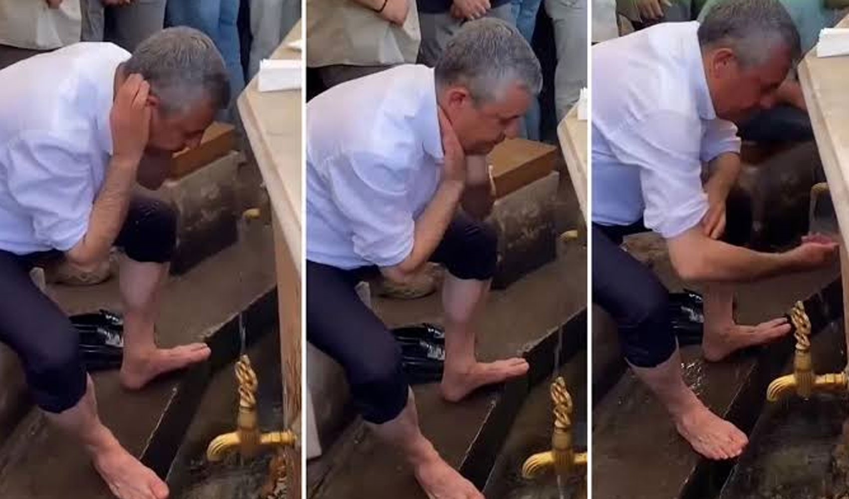 Abdest alırken poz vermenin dayanılmaz hafifliği