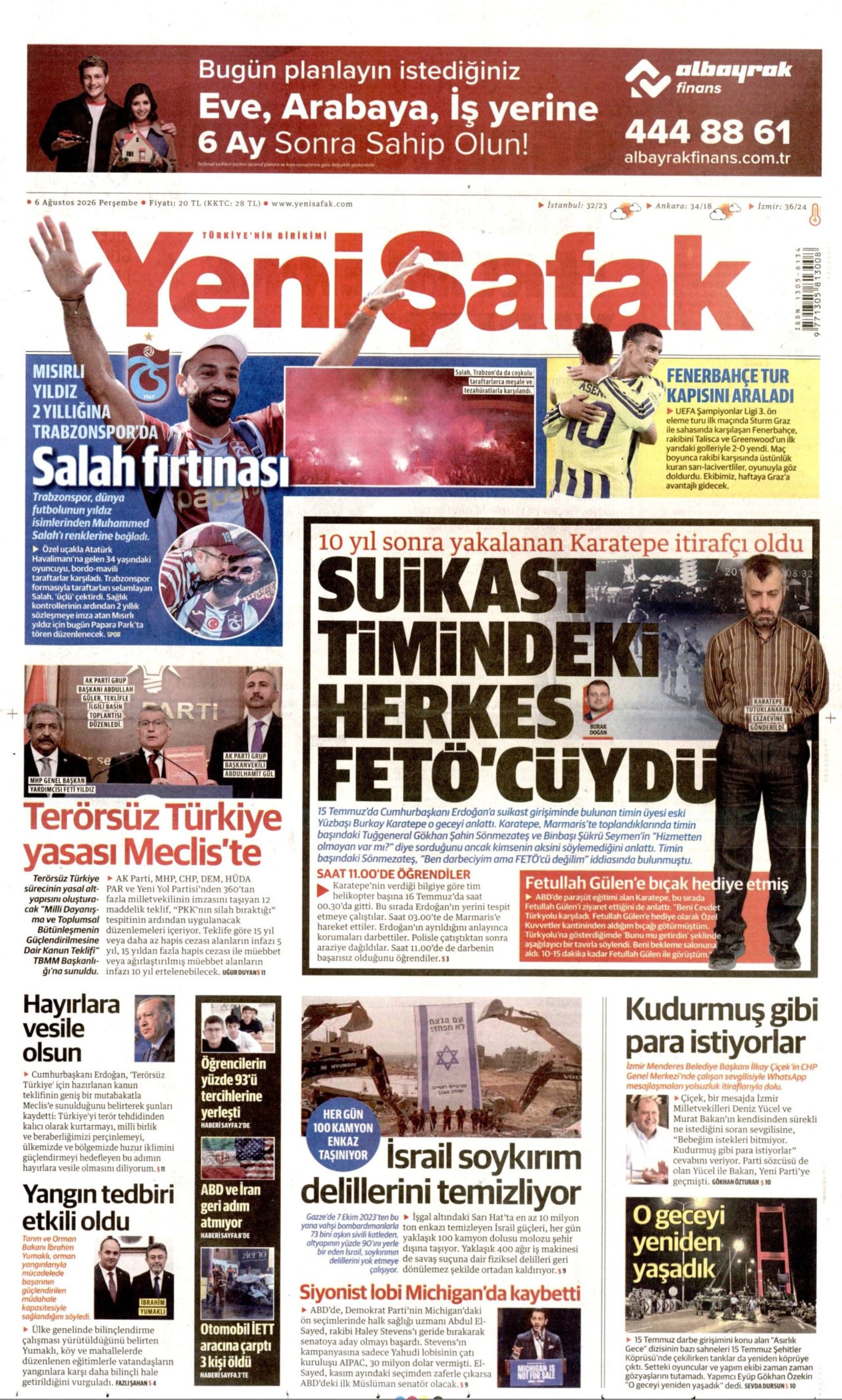 Gazeteler çerçeve yasayı nasıl gördü? (6 Ağustos 2026 gazete manşetleri)