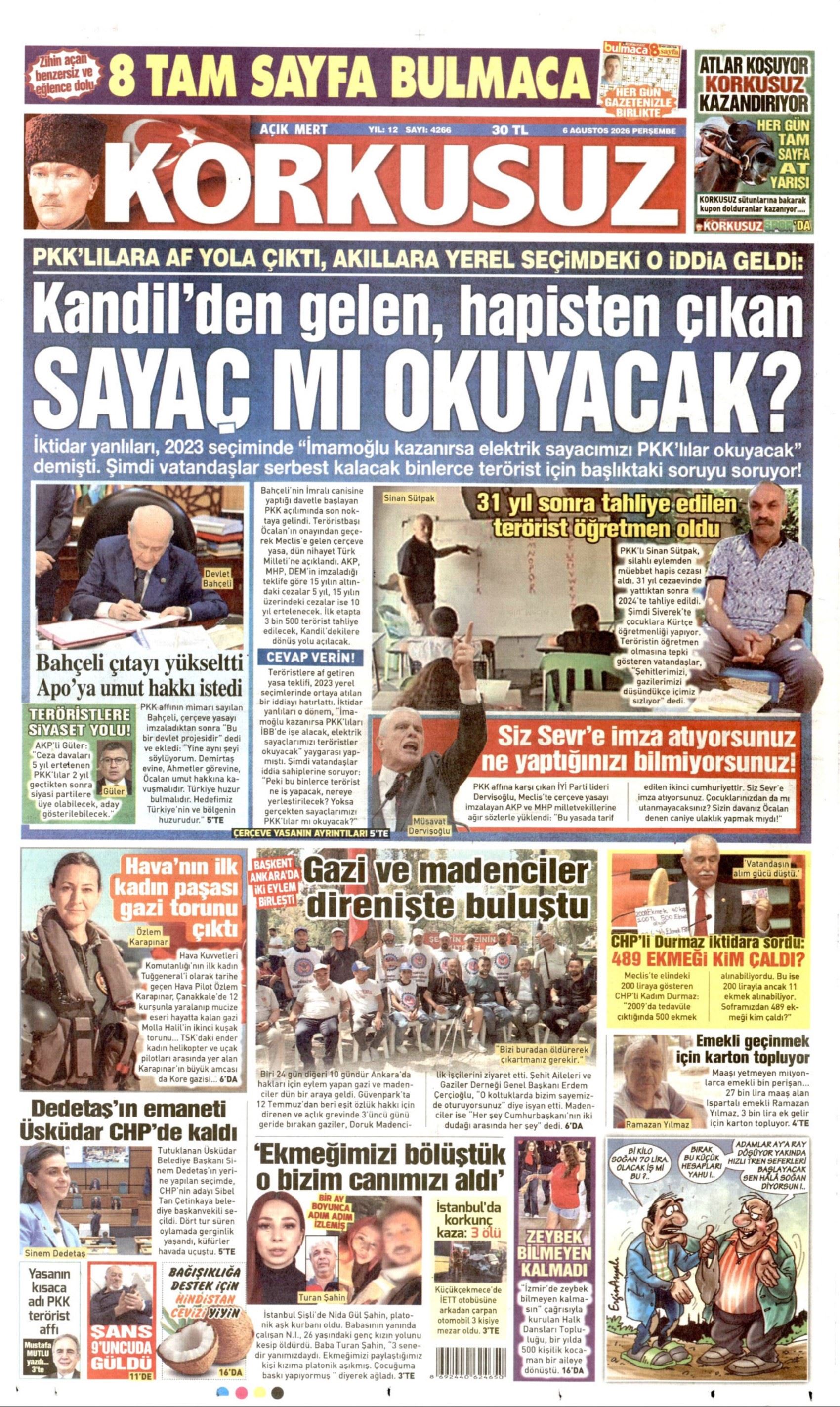 Gazeteler çerçeve yasayı nasıl gördü? (6 Ağustos 2026 gazete manşetleri)