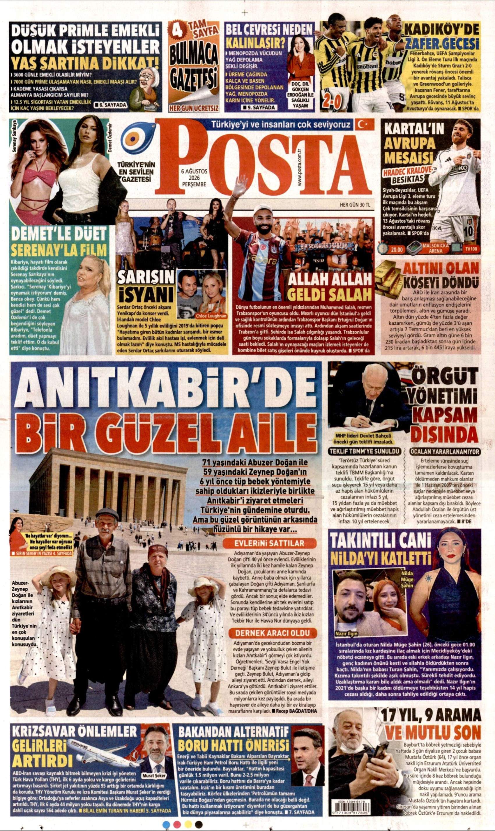 Gazeteler çerçeve yasayı nasıl gördü? (6 Ağustos 2026 gazete manşetleri)