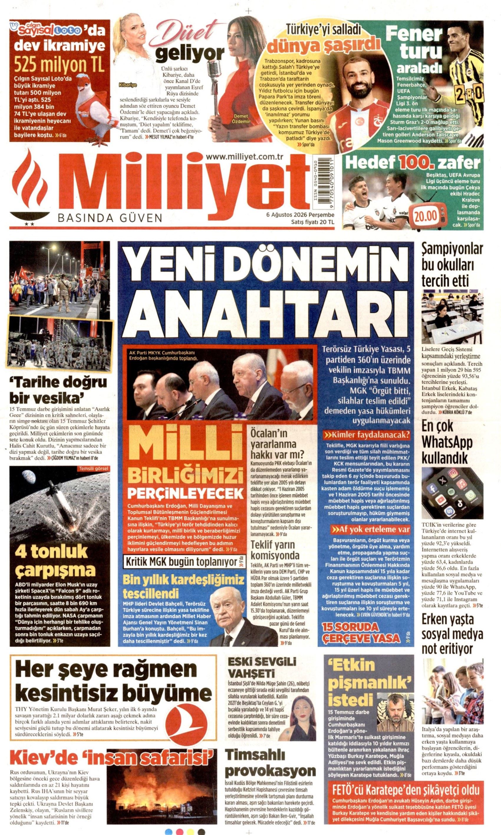 Gazeteler çerçeve yasayı nasıl gördü? (6 Ağustos 2026 gazete manşetleri)