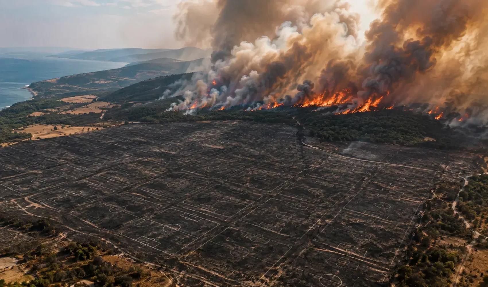 44 forest fires in two months in Çanakkale: More than 541 hectares damaged