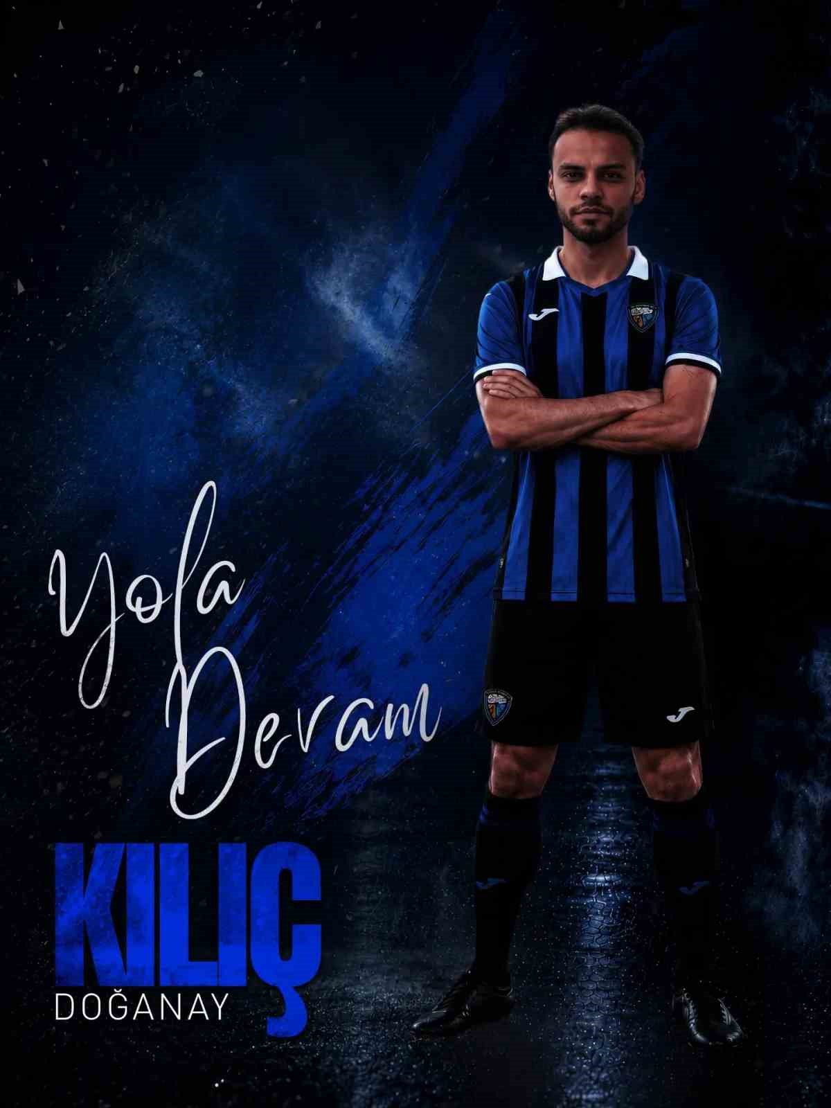 Karacabey Belediyespor formasıyla tanıtılan Doğanay Kılıç.