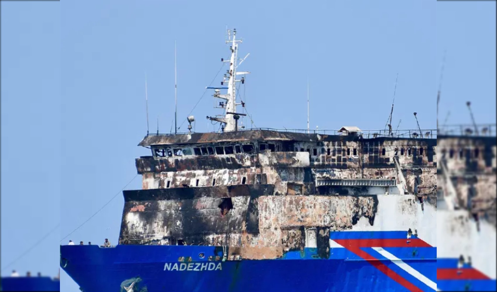 Le navire NADEZHDA, victime d'une attaque de drone en mer Noire, a été conduit au port de Samsun : voici les premières images !