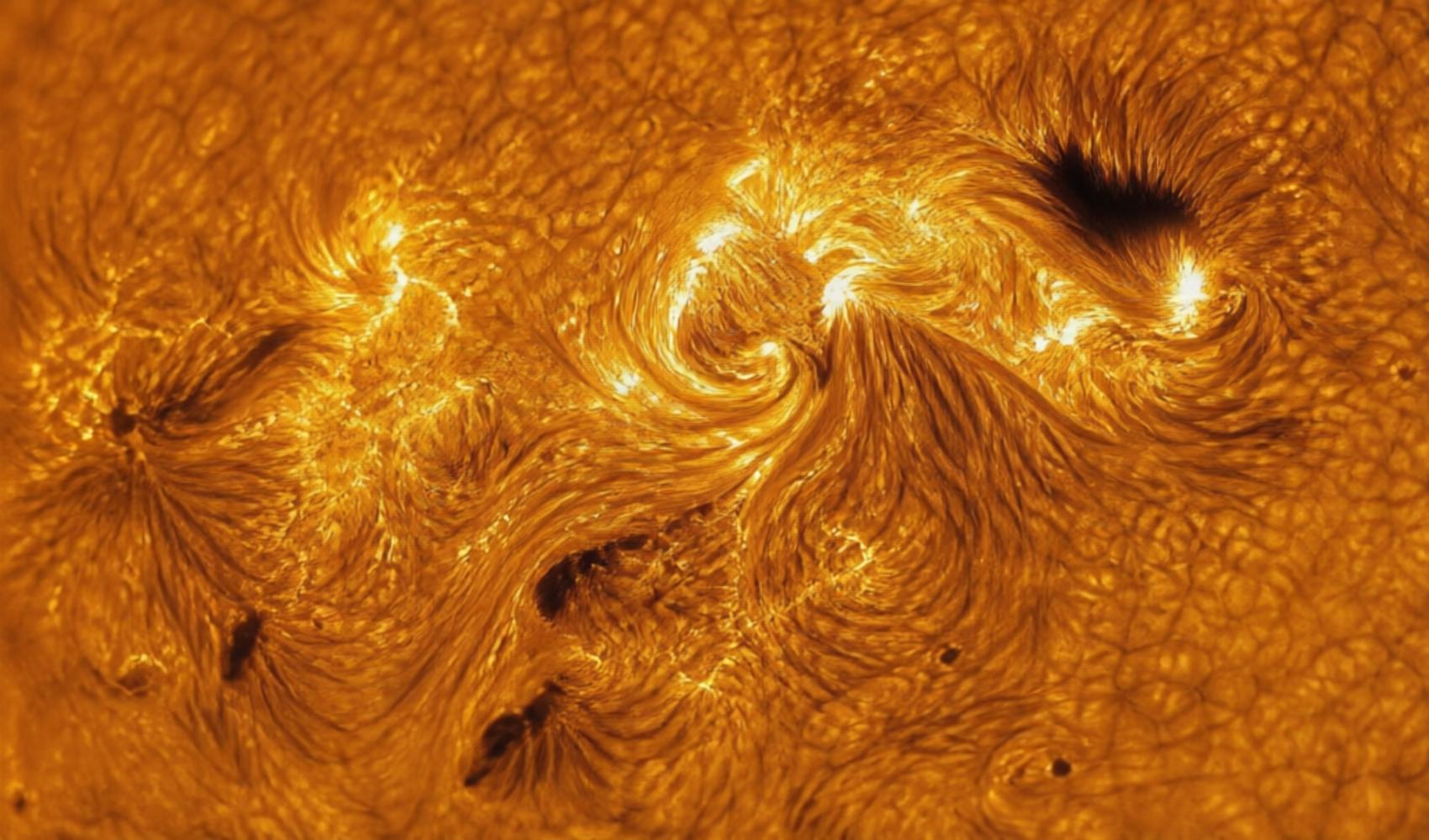 Erstmals kleine Plasmawirbel auf detailliertester Sonnenoberflächenaufnahme entdeckt
