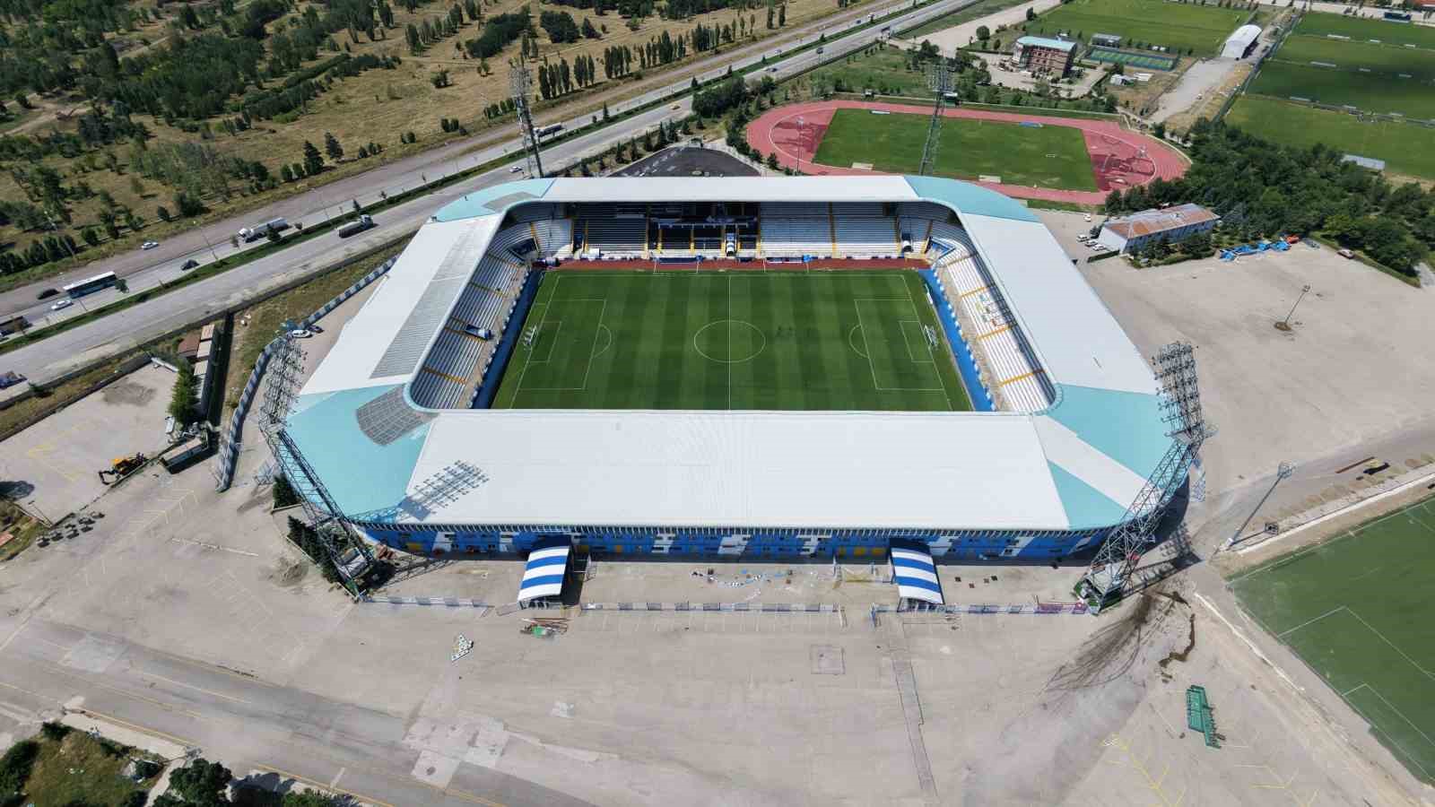 Kazım Karabekir Stadyumu’nun havadan görünümü.