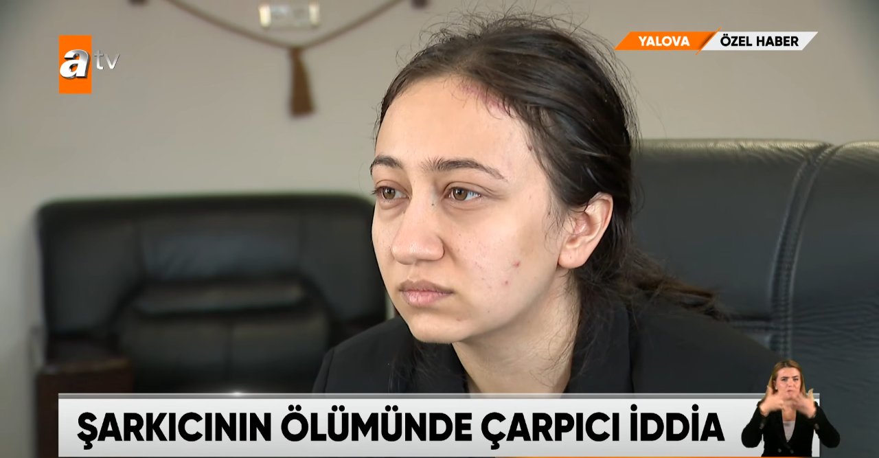 ATV Haber ekranında Sultan Nur Ulu’nun röportaj görüntüsü.