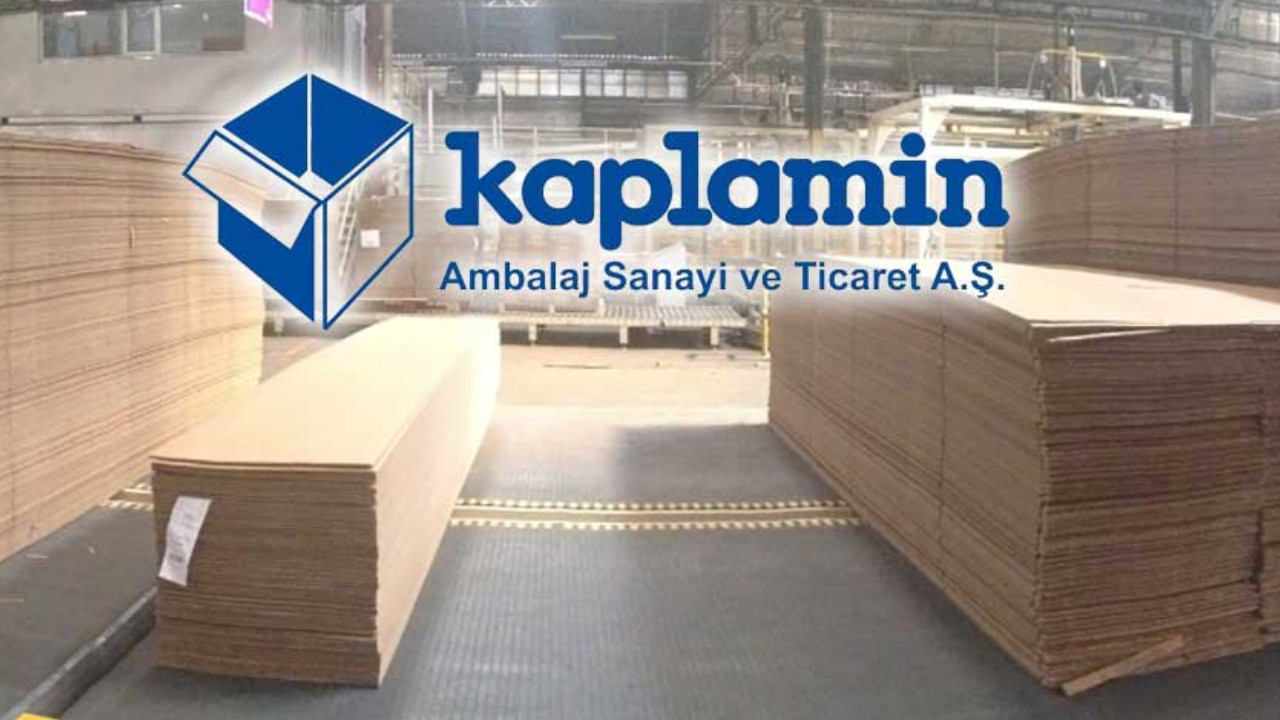 Kaplamin Ambalaj Sanayi ve Ticaret A.Ş. logosu ve üretim alanını gösteren görsel.