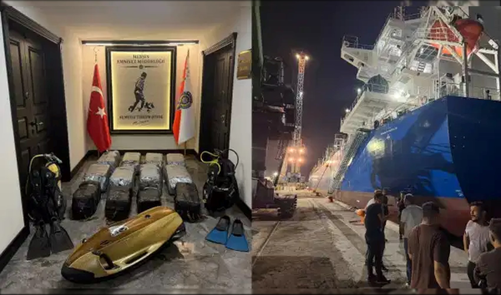 Mersin Limanı’nda 1,5 milyar TL’lik kokain operasyonu