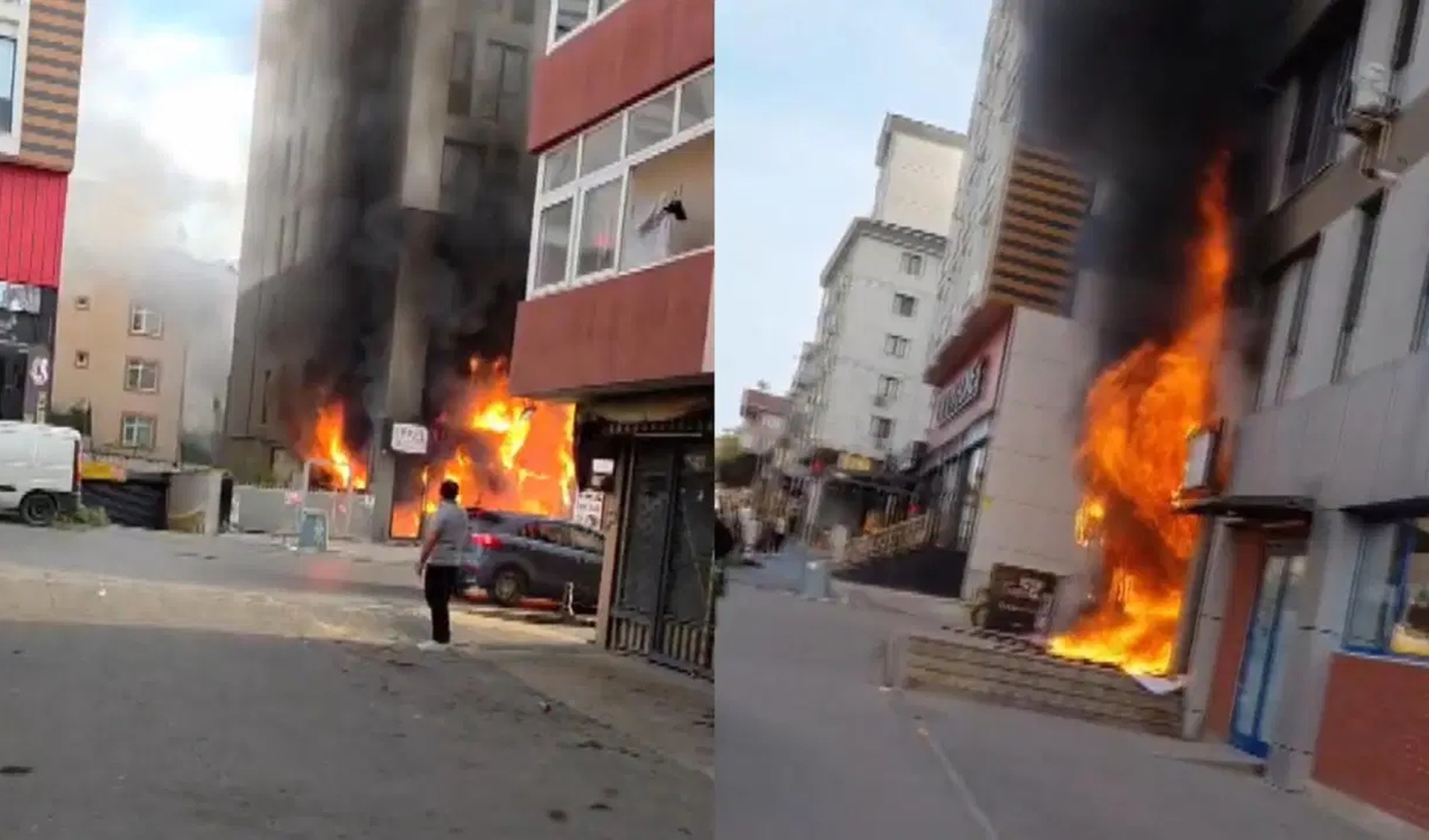Pendik’te iş yeri yangını