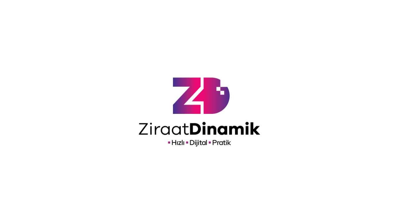 Beyaz zemin üzerinde Ziraat Dinamik logosu.