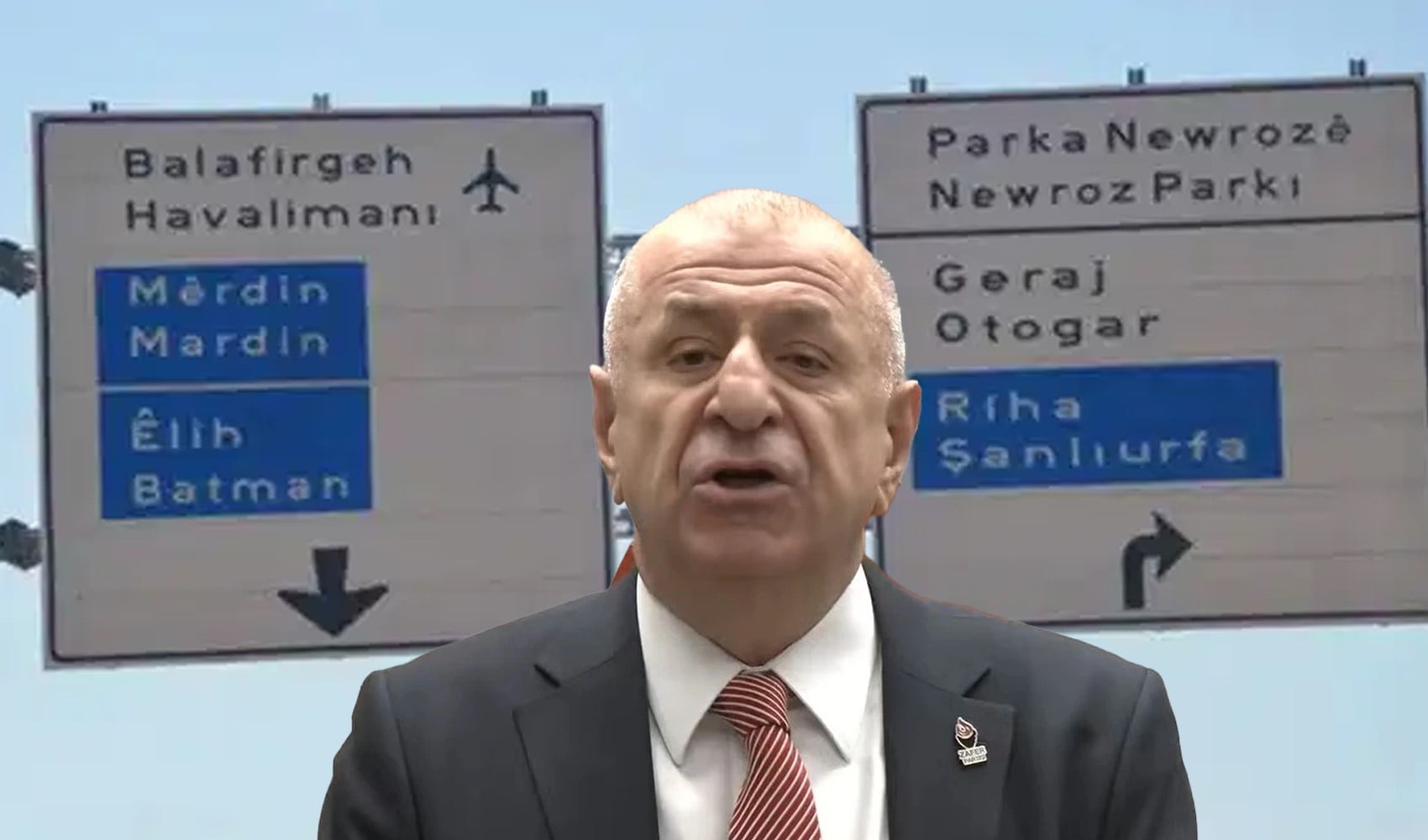 Ümit Özdağ'dan Diyarbakır'daki tabelalar için suç duyurusu: Anayasa'nın 3. maddesini hatırlattı