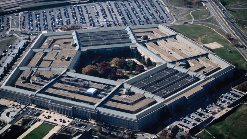 Pentagon binasının havadan çekilmiş görüntüsü.