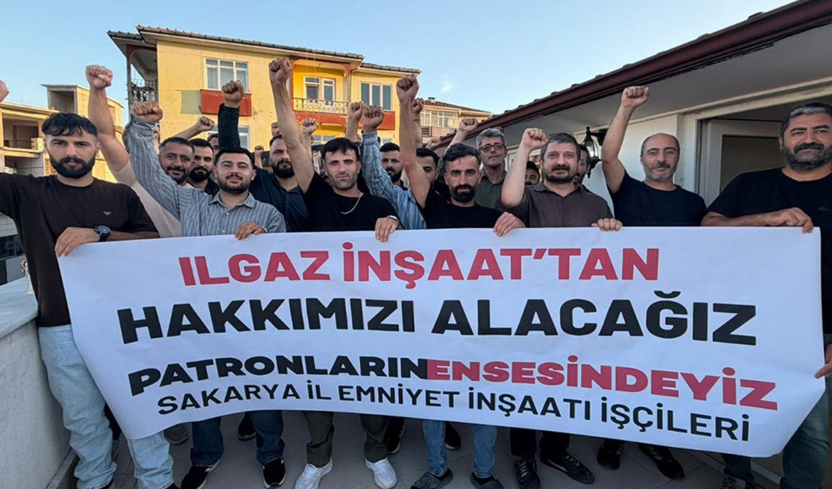 Workers at Sakarya police building construction site receive payment promise: 'If the promise is not kept, we will take to the squares'