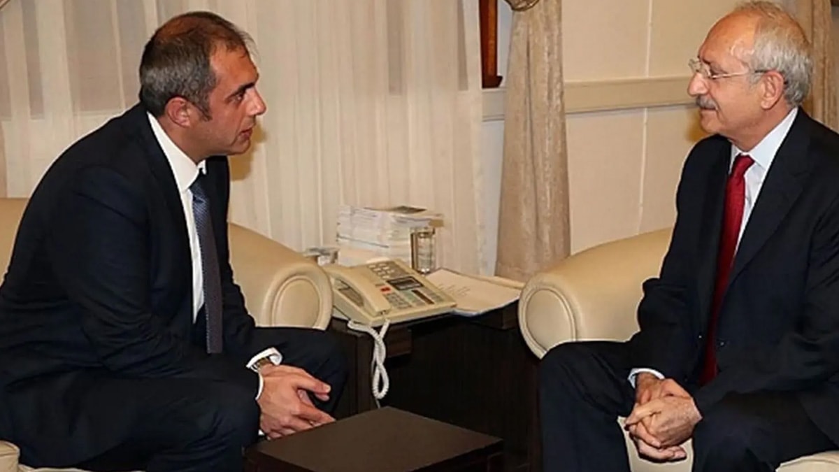 Mehmet Ali Yüksel ile Kemal Kılıçdaroğlu’nun bir görüşmeden karesi.