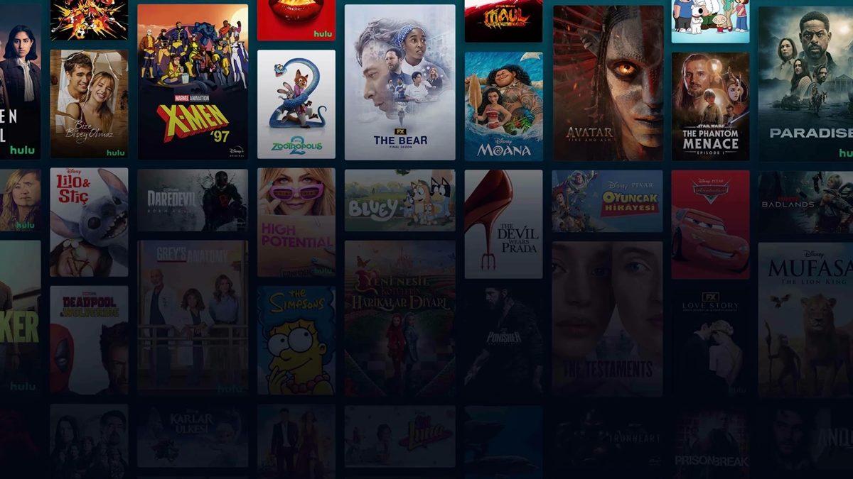 An image featuring various movie and series posters on the Disney+ interface.