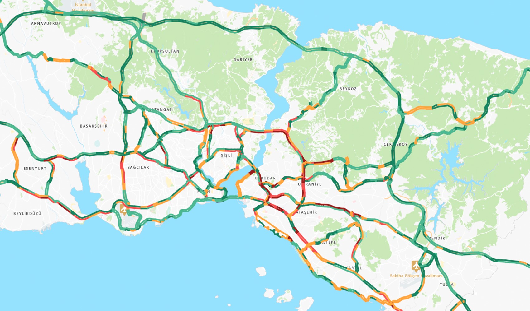 İstanbul’da sabah trafiği kilitlendi: Anadolu Yakası’nda yoğunluk yüzde 83’e çıktı