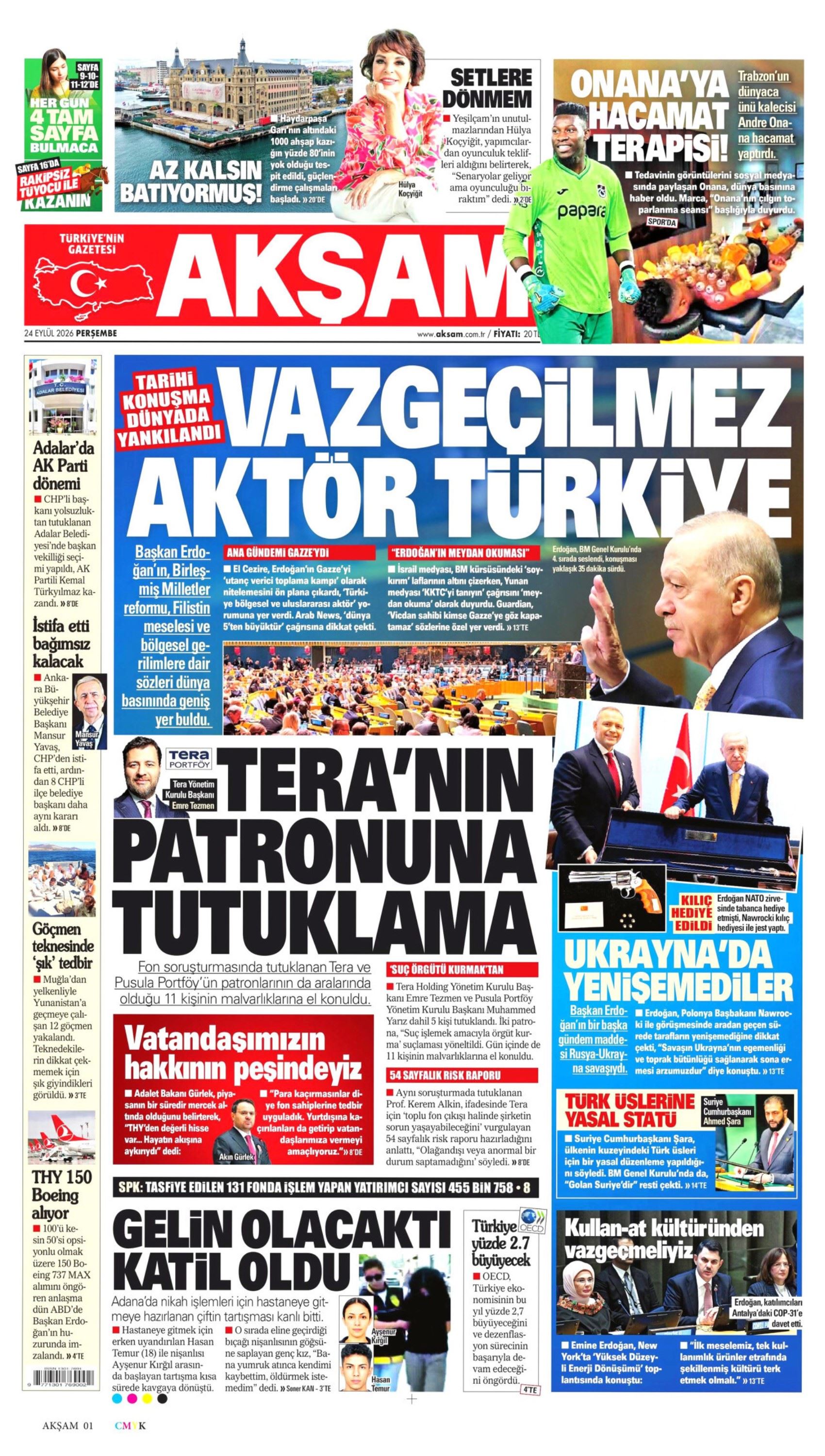 Gazeteler Mansur Yavaş'ın CHP'den istifasını nasıl gördü? (24 Eylül 2026 gazete manşetleri)
