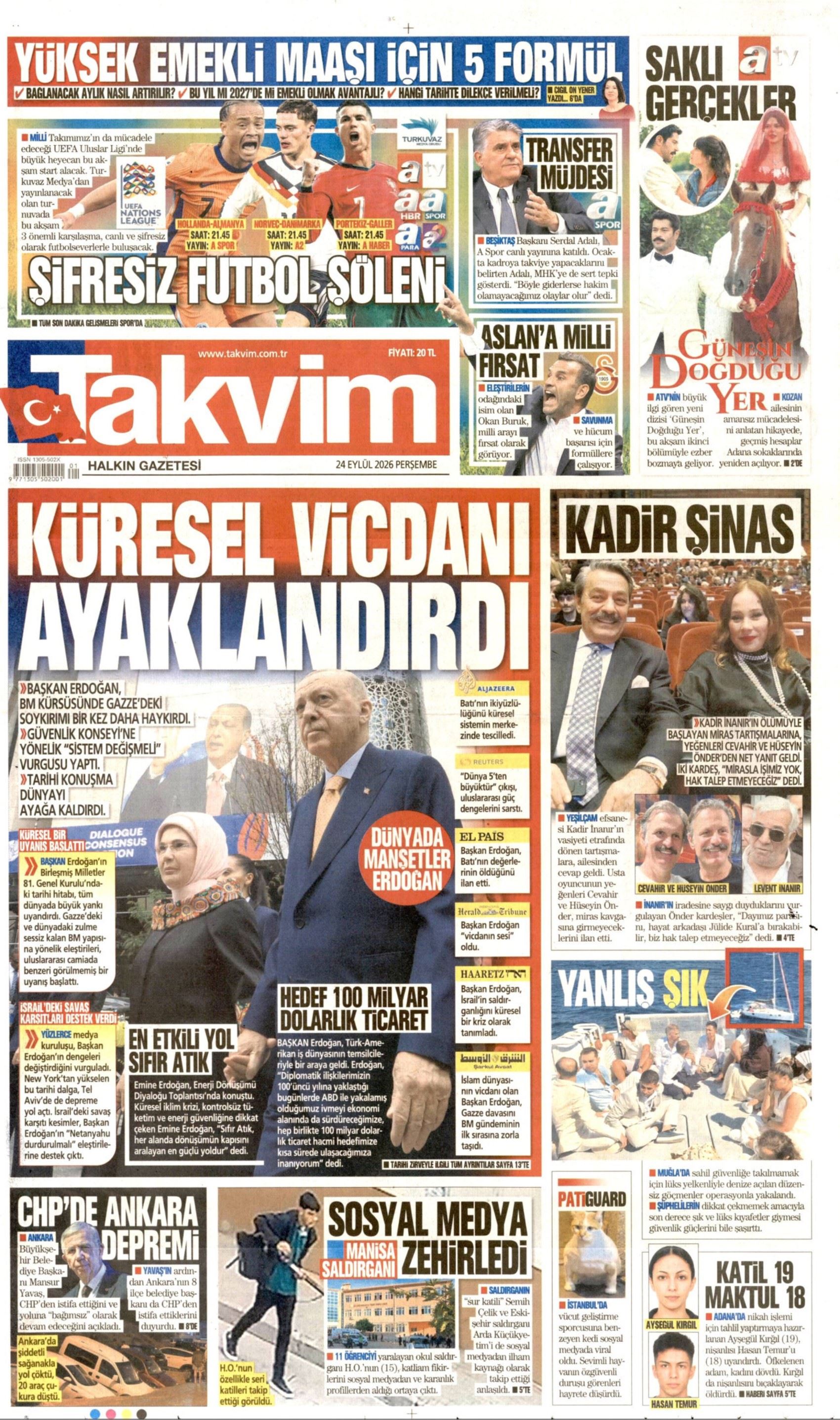 Gazeteler Mansur Yavaş'ın CHP'den istifasını nasıl gördü? (24 Eylül 2026 gazete manşetleri)