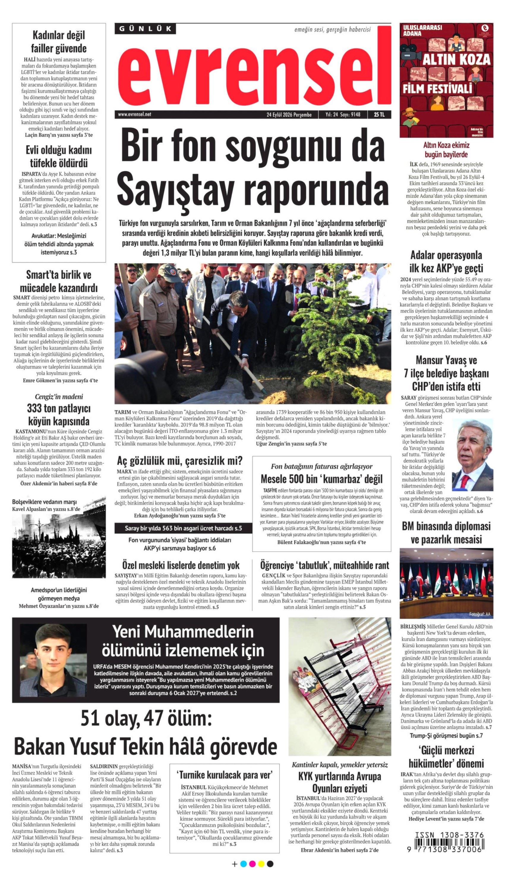 Gazeteler Mansur Yavaş'ın CHP'den istifasını nasıl gördü? (24 Eylül 2026 gazete manşetleri)