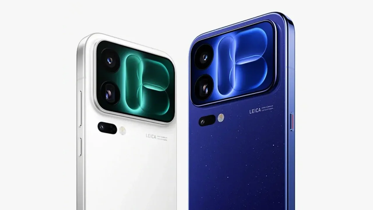 Xiaomi 18 Pro serisine ait iki farklı renk seçeneğini gösteren ürün görseli.