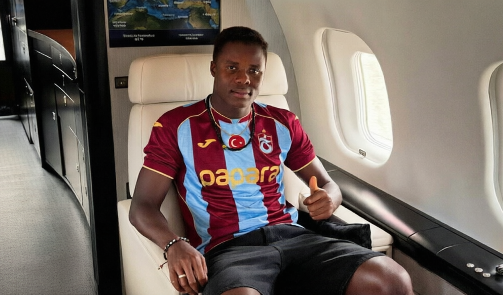 El nuevo fichaje del Trabzonspor, Franculino Dju, llega hoy a Trabzon