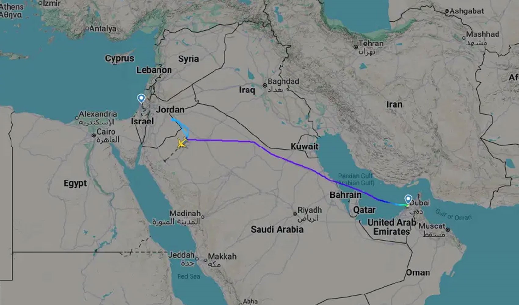 Truth revealed behind Dubai-Tel Aviv flight hijacking alarm: Pilots had a fight