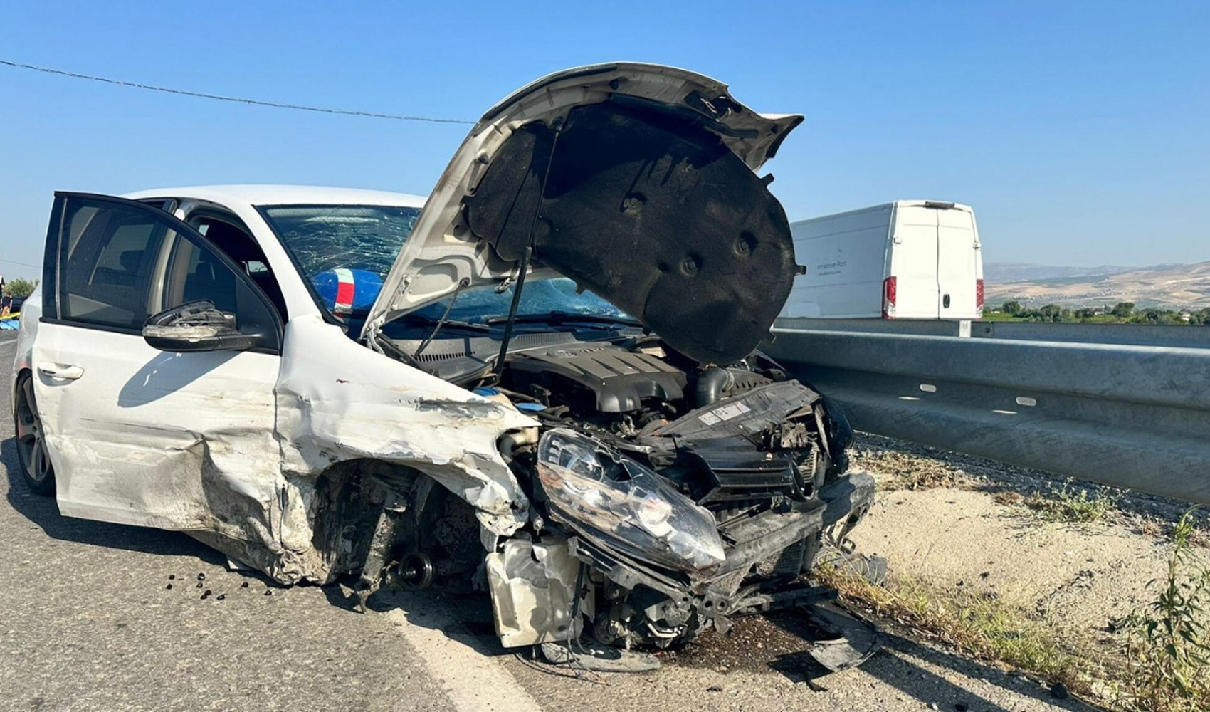 Car rear-ends motorcycle