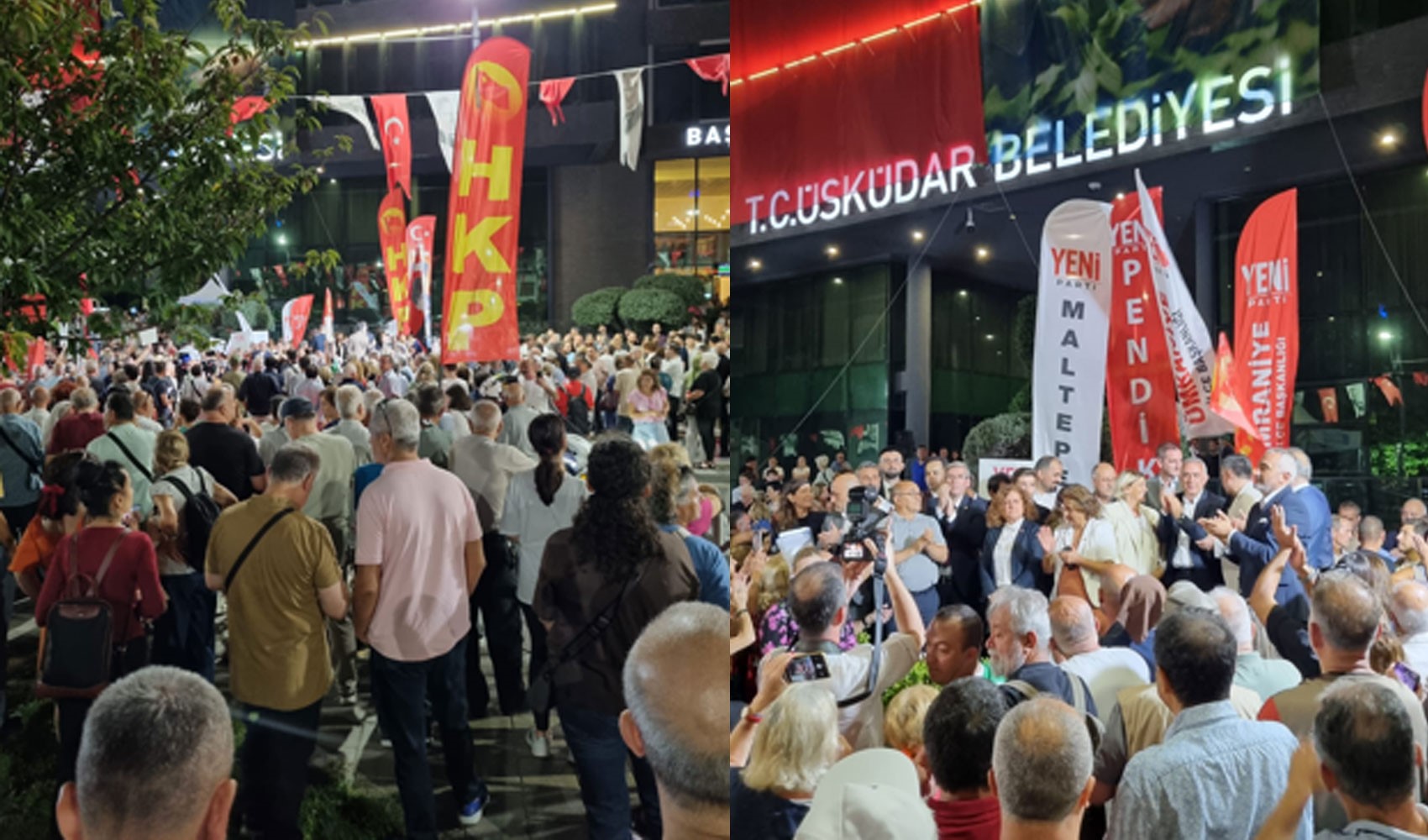 YENİ Partililer Üsküdar mitinginde buluştu: Seçim öncesi tepki mitinginde Dedetaş'ın mektubu okundu