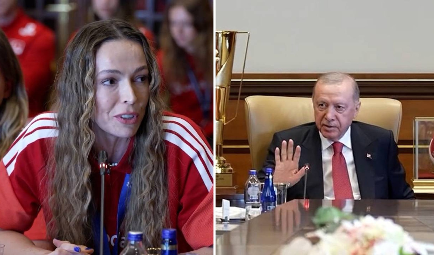Erdoğan’ın sakatlık sorusu Eda Erdem’i güldürdü: O diyalog sosyal medyada gündem oldu